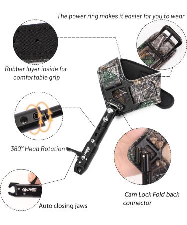 LWANO Archery Compound Bow Release Aid Trigger - Foldable Camo Design - Buy Online on SooperMarket.com