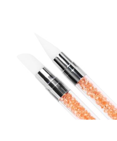 Emmi Nail Silicone Brush Set 5 Pcs for Gel Nails 3D & UV Art | Disinfected & Perfect for Color Gels - Buy Online on SooperMarket.com