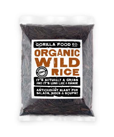 Gorilla Food Co. Organic Black Wild Rice - 400g 400 g (Pack of 1)