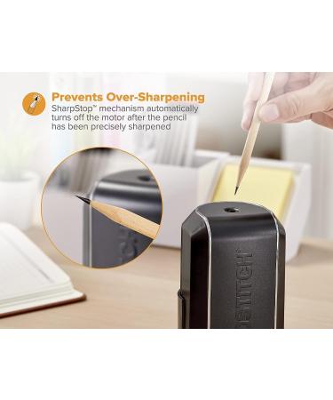 Bostitch Electric Pencil Sharpener | Powerful Motor | Prevents Over-Sharpening | Black (EPS5V-BLK) - Buy Online on SooperMarket.com