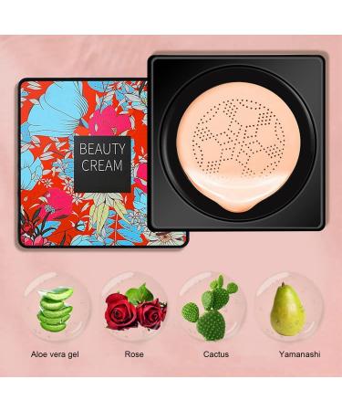 Lovelycat Mushroom Head Air Cushion BB Cream Even Skin Tone Makeup Base PrimerConcealer Lasting Nude Makeup Moisturizing Brightening Pigment CC Liquid Foundation (C-natural) - Buy Online on SooperMarket.com