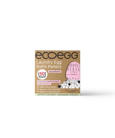 Ecoegg Laundry Egg Refill Pellets | Detergent and Fabric Softener Replacement | Non bio and no enzymes chlorine bleaches phosphates parabens SLS/SLES or palm oil | 50 Washes | Spring Blossom