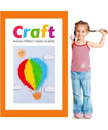 Caydo 200PCS Pink 1 Inch Pom Poms for Arts and Crafts- Mother's Day Gift Idea for Kids Creative Projects - Buy Online on SooperMarket.com