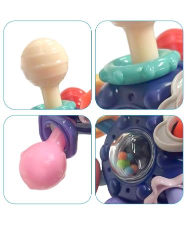 BAOK Biting Toys for Babies - Sensory Rattling Bite Rings & Teething Shaker Toys - International Shipping Available - Buy Online on SooperMarket.com