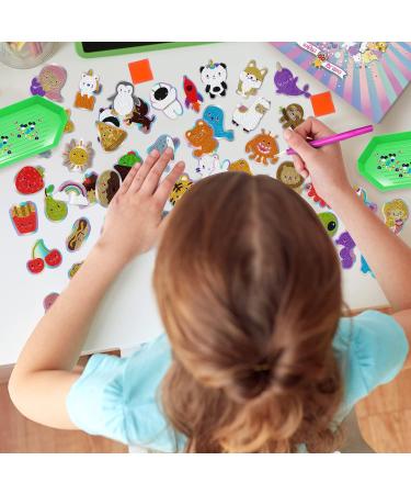 Kawaii Diamond Painting Stickers for Kids - Holographic Gem Art Kits with Diamond Art Stickers - Fun Diamond Painting for Kids - Buy Online on SooperMarket.com