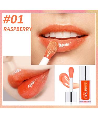 SBHEANGBA 5pcs Moisturizing Lip Oil No-Sticky Lip Gloss Tinted Lip Balm Lip Care Long Lasting Clear Liquid Lipsticks Plump Lip Glow Oil For Dry Lip's Moisturizing Hydrating And Nourishing - Buy Online on SooperMarket.com