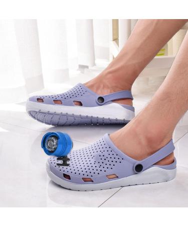 CROC Headlights for Shoes - IPX5 Waterproof 72-Hour Battery Life Blue LED Lights for Dog Walks & Decoration - 2-Piece Set - Buy Online on SooperMarket.com