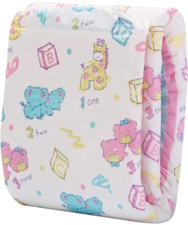 LittleForBig Adult Brief Diapers - Vintage Baby Print 10 Pack | ABDL Diaper Lover Essentials - Buy Online on SooperMarket.com