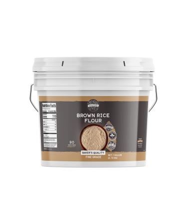 Birch & Meadow 1 Gallon of Brown Rice Flour, Gluten-free, Non-GMO, Pancakes & Breads 1 Count (Pack of 1)