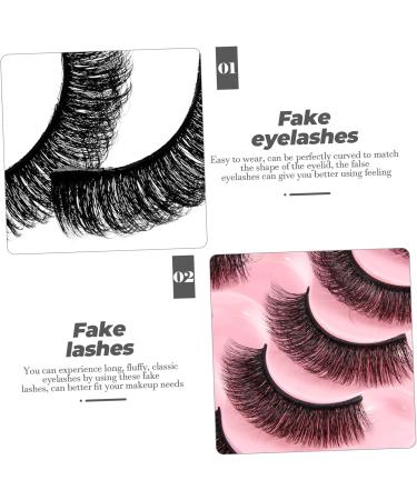BCOATH 10 Pairs Fake Eyelashes False Lashes Natural Look Shower Glass Door Stoppers Women False Eyelashes Baby Dolls for Girls Lash Inserts Makeup False Eyelashes Fluffy Extend Fiber Miss - Buy Online on SooperMarket.com