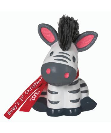 Hallmark Keepsake Christmas Ornament, Year Dated 2021, Born to Stand Out Baby's 1st Christmas Zebra