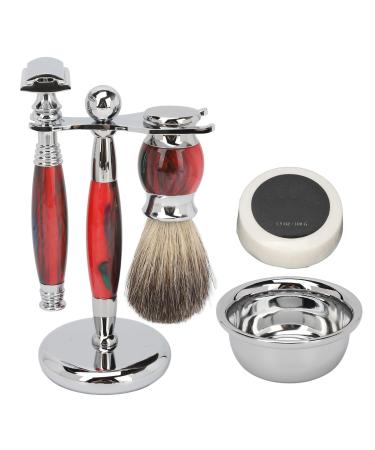 5 partial shaving set luxurious wet shaving set men retro bortet -shelled burst set razor plane set with shaving brush shaving soap shaving bowl made of stainless steel & shaving plane stand