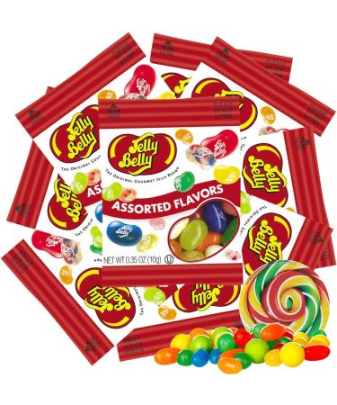 Jelly Belly 20-Pack Assorted Flavours Jelly Beans - Christmas & Holidays Candy - Vegan Candy Dairy Free Snacks Kosher Candy Gluten Free Bulk Candy Stocking Stuffers for Teens - Buy Online on SooperMarket.com