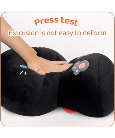 Mewaii 14'' Soft Black Cat Mushroom Plushie Stuffed Animal Pillow Toy | 14 Inch Squishy Plush - Buy Online on SooperMarket.com