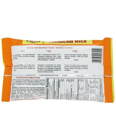 Vigo Authentic Mexican Rice with Corn - No Fat - 8oz (Pack of 1) - Buy Online on SooperMarket.com