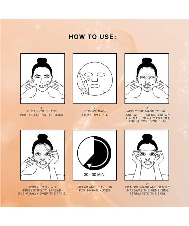 Lipofix Anti Aging Lifting Hydrating Facial Bio Cellulose Face Mask - 5 Masks, Korea Made for Fine Line Reduction and Skin Radiance - Buy Online on SooperMarket.com