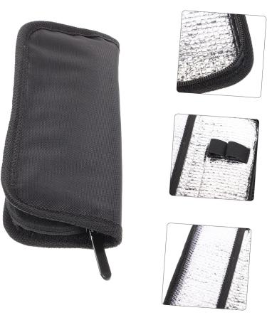 Portable Insulin Cooler Pack | Travel Medication Cooling Case | Diabetic Organizer Bag | 20x7cm | Black - Buy Online on SooperMarket.com