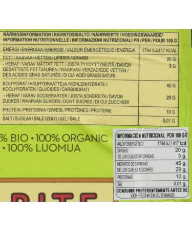 Raw Bite Raw Food Bar Spicy Lime - 12-Pack (50g Each) | Healthy Snack for International Shipping - Buy Online on SooperMarket.com