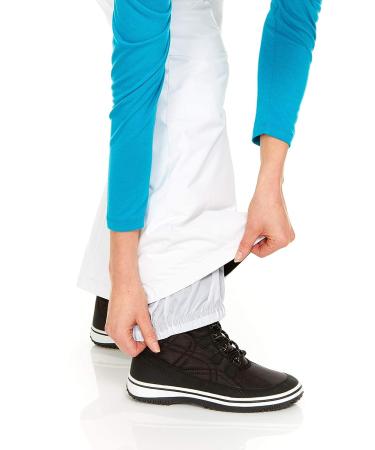 Swiss Alps Women's Water Resistant Ski Bib Pants - Modern Fit, Small, Winter White - Buy Online on SooperMarket.com