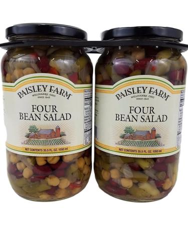 Paisley Farm 2- 35.5 Oz Natural Four Bean Salad, 71 Oz