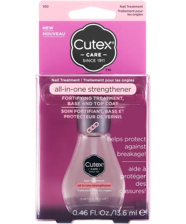 Revlon Cutex All-In-One Nail Strengthener Treatment Base & Top Coat (13.6ml) - Chip Resistant Formula for Weak & Damaged Nails - Buy Online on SooperMarket.com