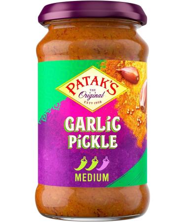 Aubergine Pickle Jar 312g x1 with Garlic Pickle Jar 300g x1 & Hot Mango Pickle Jar 283g x1 - Bundle Consisting of Patak's x3 Pack - Buy Online on SooperMarket.com
