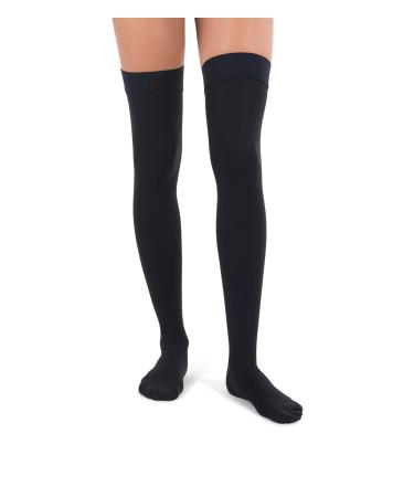 Jomi Compression Thigh High Stockings Collection 20-30mmHg Surgical Weight Closed Toe 240 X-Large Black
