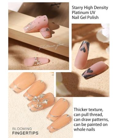 Buy 3 Boxes Glitter Gel Nail Polish | 3D Gold Silver Rose Gold Holographic Chrome for Salon & DIY Nail Art - Buy Online on SooperMarket.com