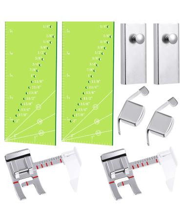8 Pcs 4 Models of Magnet for Sewing Machine Magnetic Seam Guide Magnetic Guide MG1 Seam Allowance Ruler Adjustable Guide Sewing Machine Presser Foot for Most Sewing Machine
