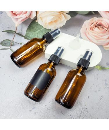 Buy Liyuabu 60ml Brown Spray Bottles - Refillable Travel Perfume & Essential Oil Containers | Set of 3 Fine Fog Nozzle for Aromatherapy Hair & Cleaning - Buy Online on SooperMarket.com