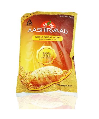 Aashirvaad Indian Atta Wheat Flour for Baking Flatbreads Roti Naan Chapati and Puri - 5kg Bag