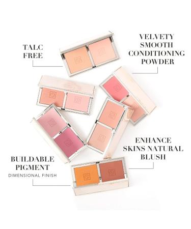 Jouer Blush Bouquet Duo 2 Shade Blush Palette - High Pigment Natural Flush Beauty Cosmetics with Vitamin E - Talc-Free, Paraben & Gluten-Free, Cruelty-Free - Rose Gold - Buy Online on SooperMarket.com