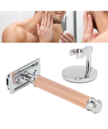 Buy Safety Manual Razor - Men's Double Edge Beard Shaver Handle with Base (No Blade) - Premium Quality for Precision Shaving - Buy Online on SooperMarket.com