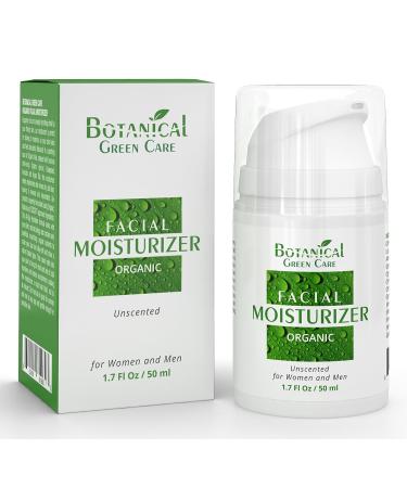 Botanical Green Care Facial Moisturizer - Organic & Natural Face Cream for Sensitive, Dry & Normal Skin - Anti-Aging & Anti-Wrinkle Formula for Women & Men - Buy Online on SooperMarket.com