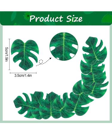 48 Pcs Tropical Turtle Leaf Cake Toppers Cupcake Toppers Palm Leaf Cake Toppers Wafer Paper Leaf Cake Decoration Hawaii Theme Jungle Party Birthday Cake Decor - Buy Online on SooperMarket.com