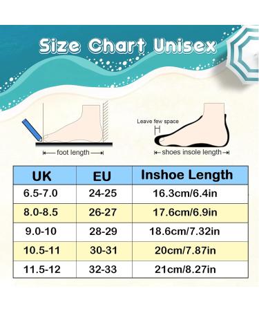Pthtechus Children Aqua Shoes - Boys & Girls Quick-Dry Beach Swimming Shoes Non-Slip Water Shoes for Indoor Surfing & Boating - Size 28/29 EU Black - Buy Online on SooperMarket.com