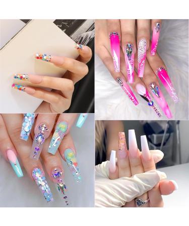AORAEM Extra Long Square Nail Tips - 240PCS XXXL Clear Full Cover Fake Nails for Acrylic Nails | 12 Sizes Tapered Square Press-On Nails with Box - Perfect for Salons & DIY Home Use - Buy Online on SooperMarket.com