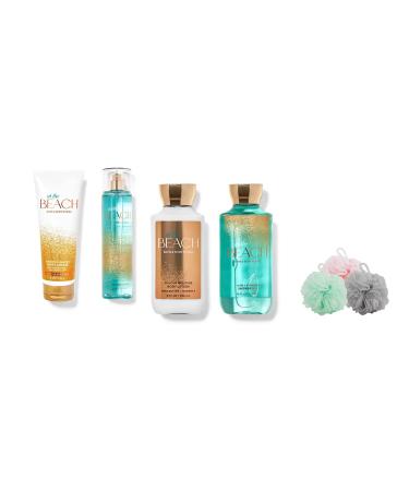 Bath and Body Works At The Beach Set Lotion Body Cream Fragrance Mist Shower Gel Lot Of 4 Full Size
