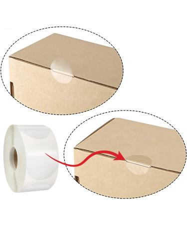 colortouch Clear Round Sticker - 4000 Pieces Self Adhesive Transparent Seal Labels - 30mm Diameter Circle Closure Stickers for Packaging Gift Present Envelopes Package and Box - Buy Online on SooperMarket.com