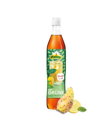 Pfanner of the green lemon cactus fig syrup - 1 x 700 ml beverage syrup - gives over 7 liters of iced tea - green tea of the green lemon cactus fig (1 Pack)