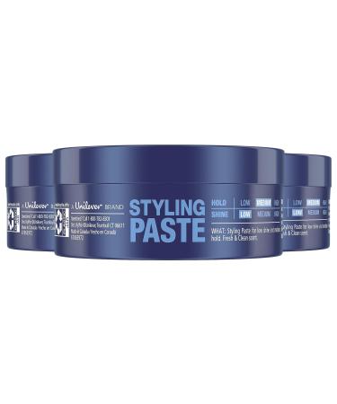 Suave Men Hair Styling Paste Medium Hold Non-Gloss Matte Texture Fresh and Clean Scent 1.75 Ounce (Pack of 3
