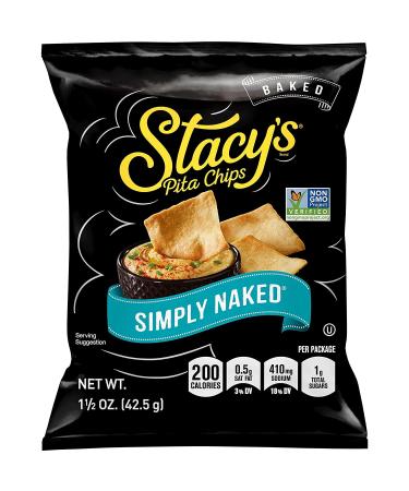 Stacy's Simply Naked Pita Chips 1.5 oz (Pack of 24) - Crunchy Snack Packs for Every Occasion - Buy Online on SooperMarket.com