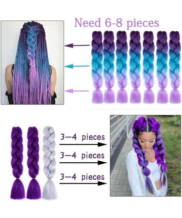 prinfantasy 24 Inch Braids Pink Pre-Stretched Easy Braiding Hair Extensions for Braids Hair Hot Water Setting Synthetic Fiber Hair Extensions Black and Pink GBBZ047 GBBZ047 24 inch - Buy Online on SooperMarket.com