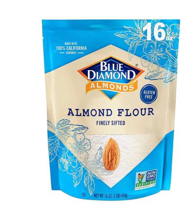 Blue Diamond Almonds Almond Flour Gluten Free Blanched Finely Sifted 1 Lb