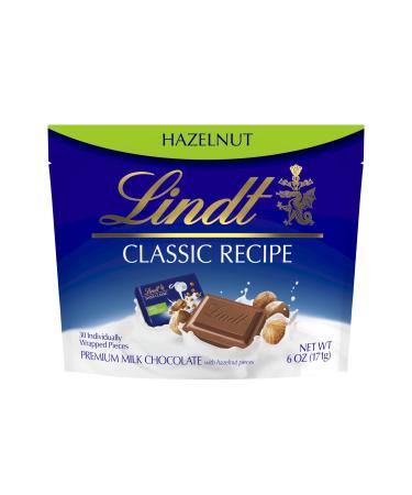 Lindt Classic Recipe Hazelnut Milk Chocolate Candy Individually Wrapped Pieces 6.0 oz. Pouch