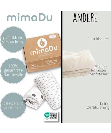 Mimadu Stroller Mattress Cover - 100% Oeko-Tex Cotton Fits 70x37 70x35 75x35 cm - Soft Safe & Durable Bedding for International Shipping - Buy Online on SooperMarket.com