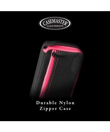 Casemaster Plazma Dart Case - Holds 3 Darts with Storage Tube and Pockets - Pink Trim - Buy Online on SooperMarket.com
