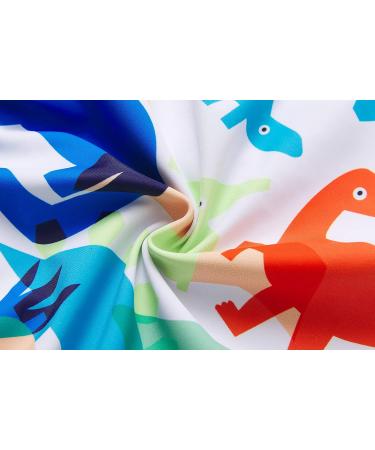 BONVERANO Baby Boys Swimsuit | UPF 50+ Sun Protection | 6-9 Months | White Dinosaur - Buy Online on SooperMarket.com