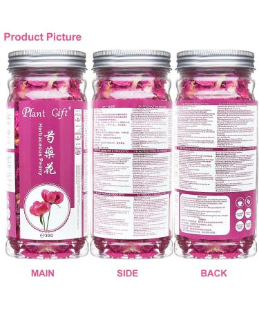 100% Natural Herbacous Peony Tea - Anti-Aging & Freckles Removal | Pink Peony Bud Flower Tea 30g - Buy Online on SooperMarket.com