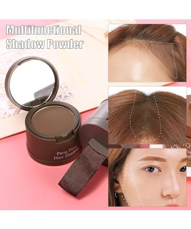 Hairline Powder Hair Shadow Powder Dark Gray Hair Root Dye Shadow Cover Instantly Windproof Sweatproof Hair Touch-Up for Thin Hair Grey Hairline Quick Cover Unisex (Light Brown) - Buy Online on SooperMarket.com